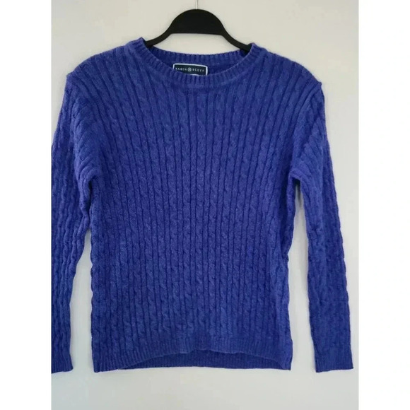 Karen Scott Blue Knit Sweater - Picture 3 of 4